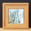 Miroir carré en bois