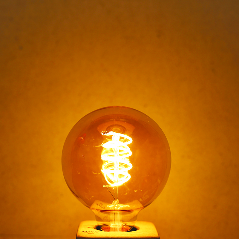Ampoule 95mm teinte chaude filament torsadé