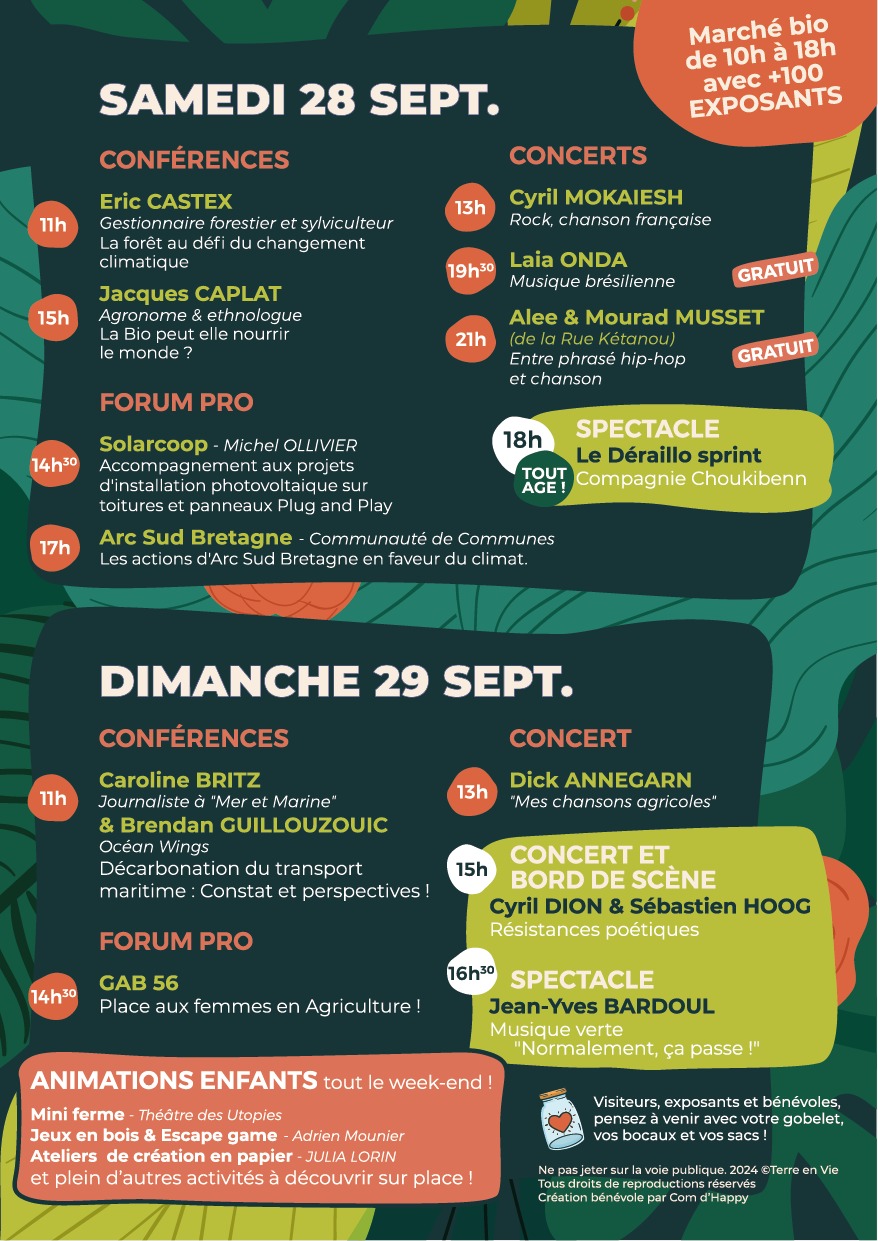 programme foire bio